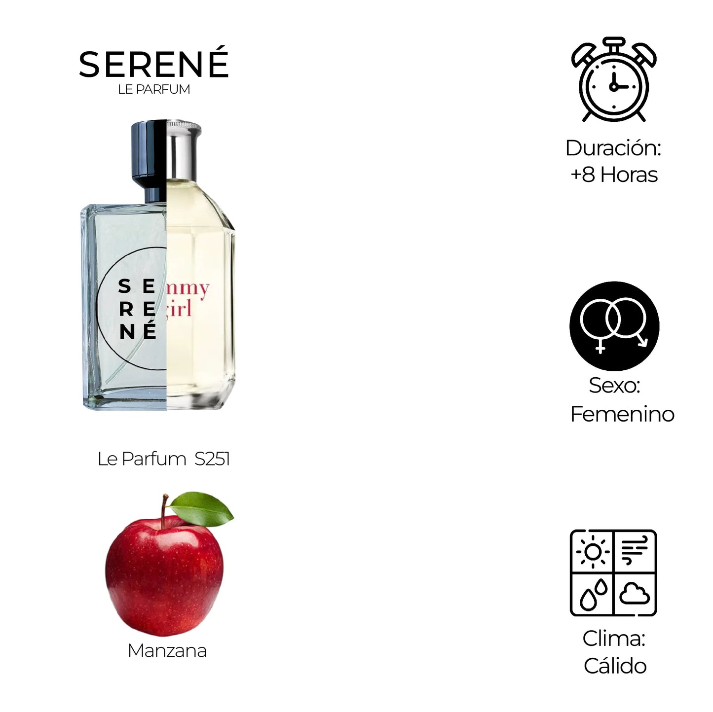 Serené Le Parfum S251 Inspirada en For Her By Tommy Hilfiger