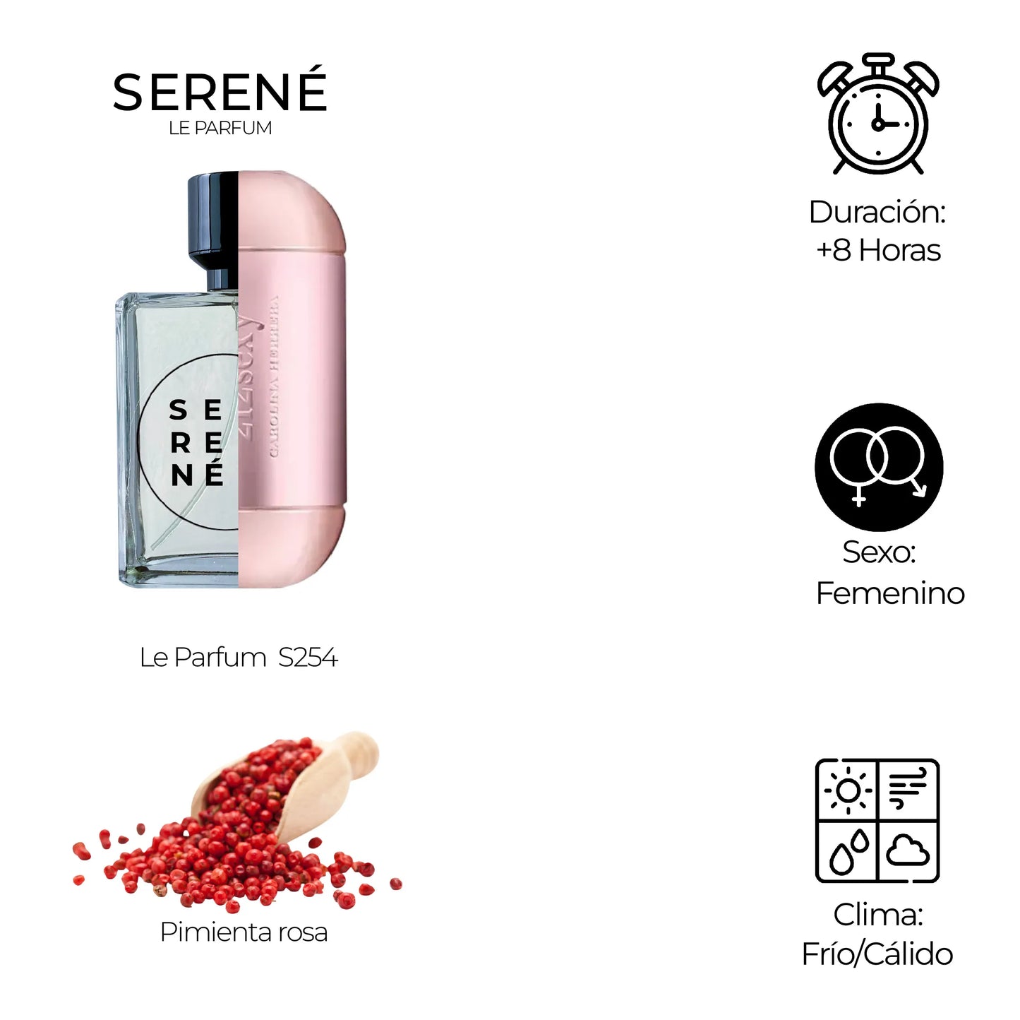 Serené Le Parfum S254 Inspirada en 212 Sexy