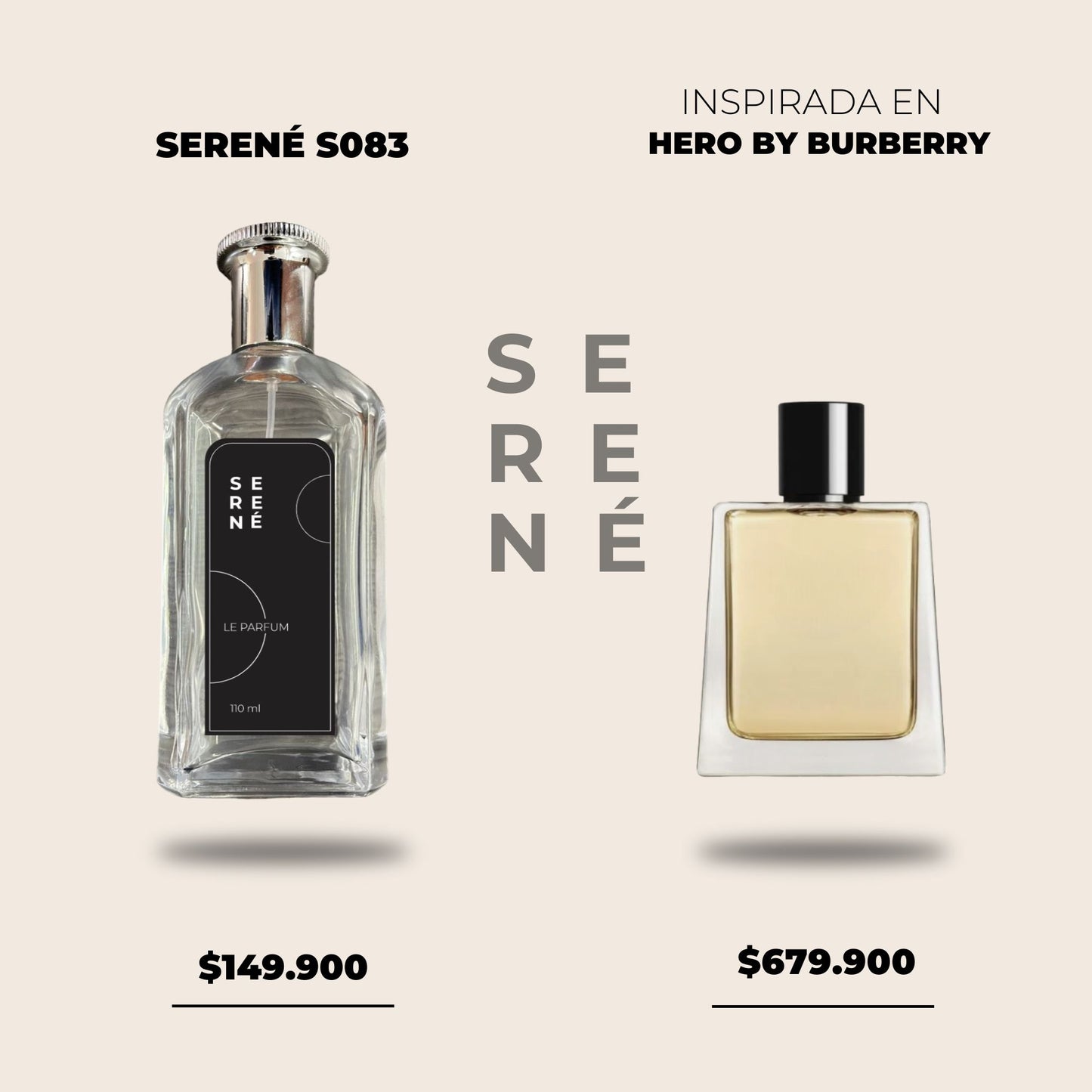 Serené Le Parfum S083 - Inspirada en Hero By Burberry