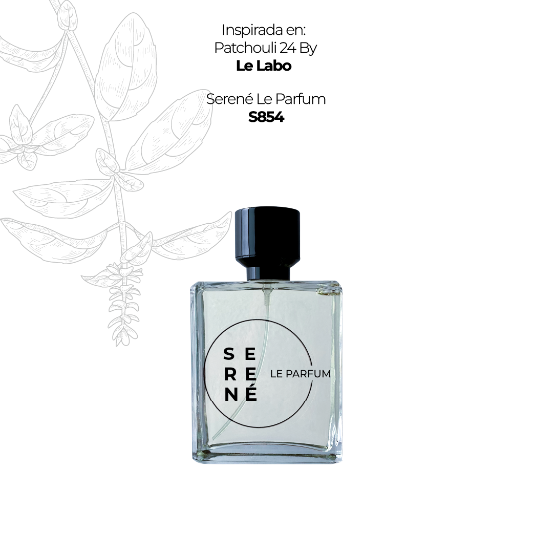 Serené Le Parfum S854 Inspirada en: Patchouli 24 By Le Labo (50 ML POR 120)