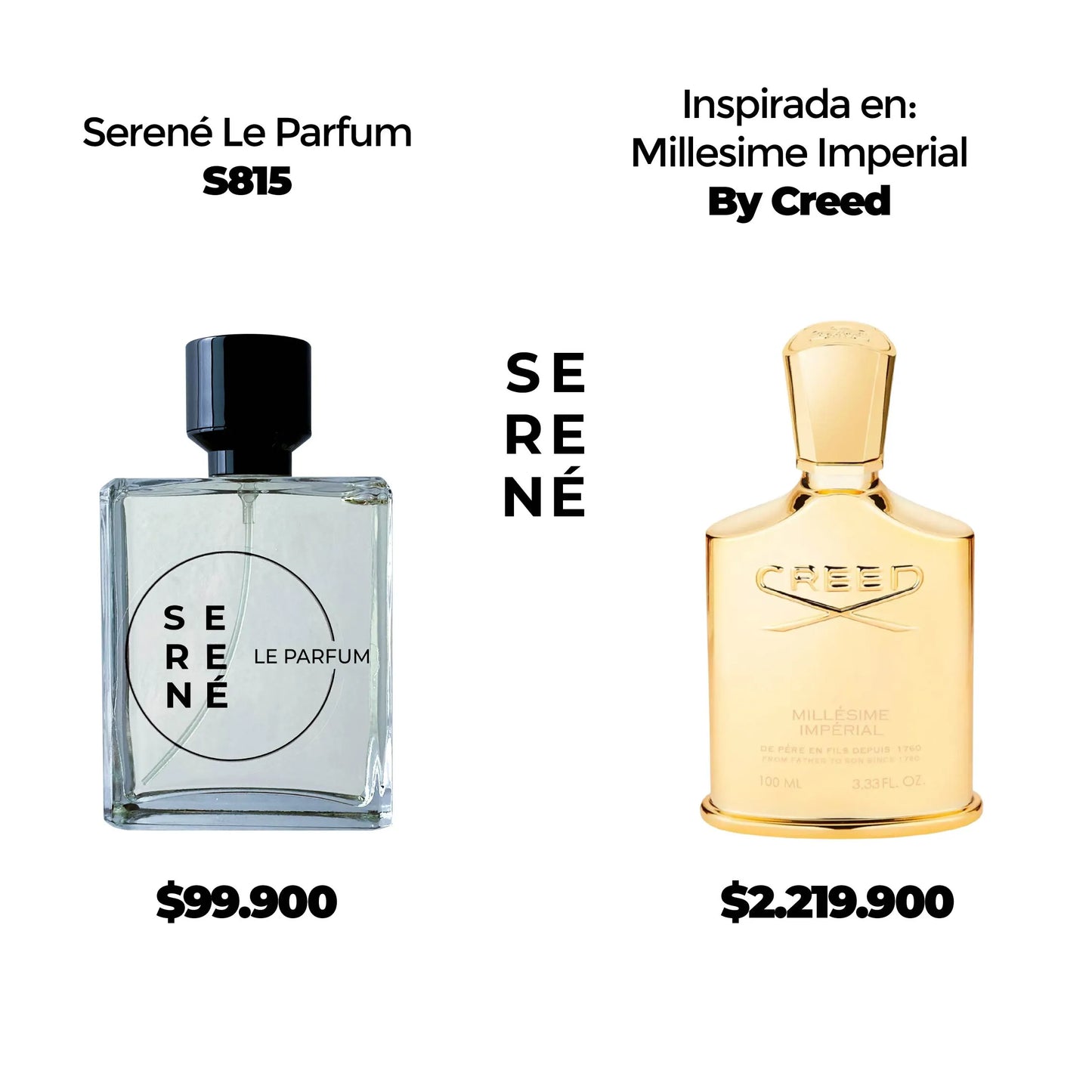 Serené Le Parfum S815 Inspirada en Milesime Imperial By Creed