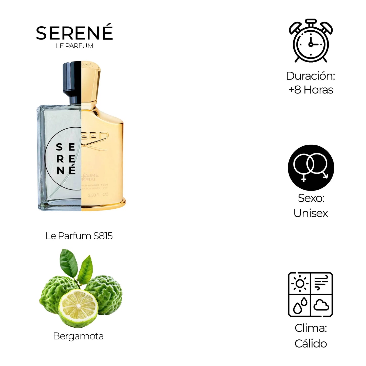 Serené Le Parfum S815 Inspirada en Milesime Imperial By Creed