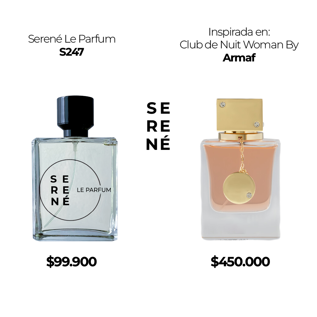 Serené Le Parfum S247 Inspirada en: Club de Nuit Woman By Armaf (Kit 50 ML) (Copia)