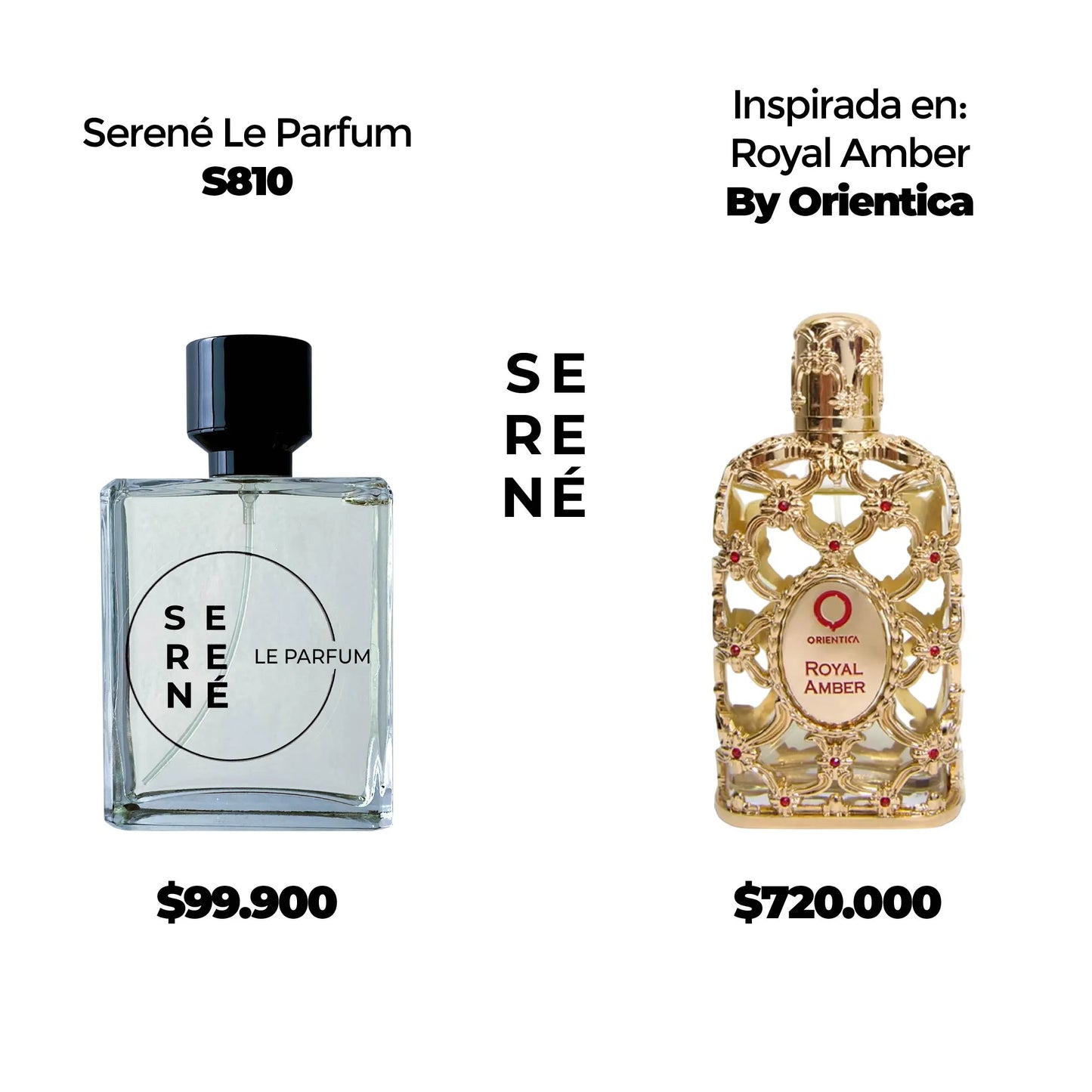 Serené Le Parfum S810 Inspirada en Royal Amber By Orientica