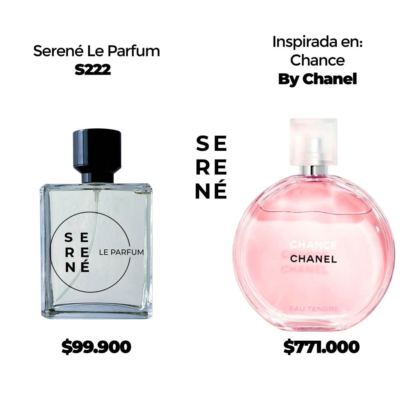 Serené Le Parfum S222 Inspirada en Chance Eau Tendre By Chanel