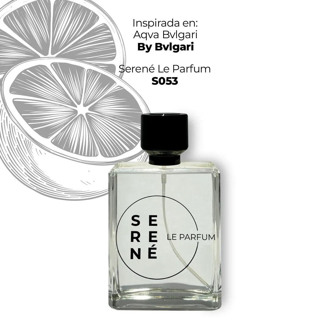 Serené Le Parfum S053 - Inspirada en Aqva Bvlgari por Bvlgari (50 ML REGALO)