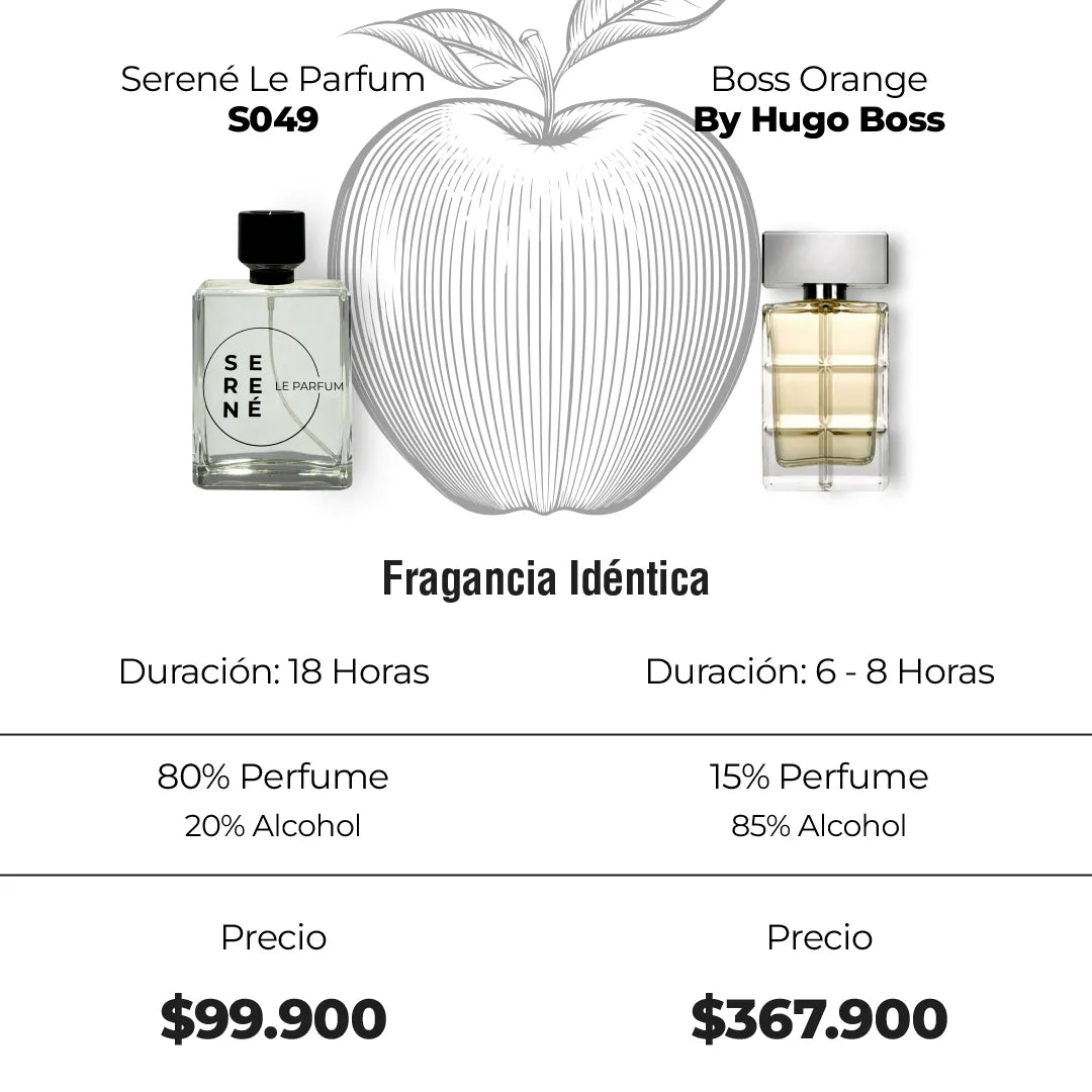 Serené Le Parfum S049 - Inspirada en Boss Orange por Hugo Boss