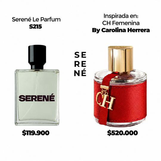Serené Le Parfum S215 Inspirada en CH Femenina By Carolina Herrera