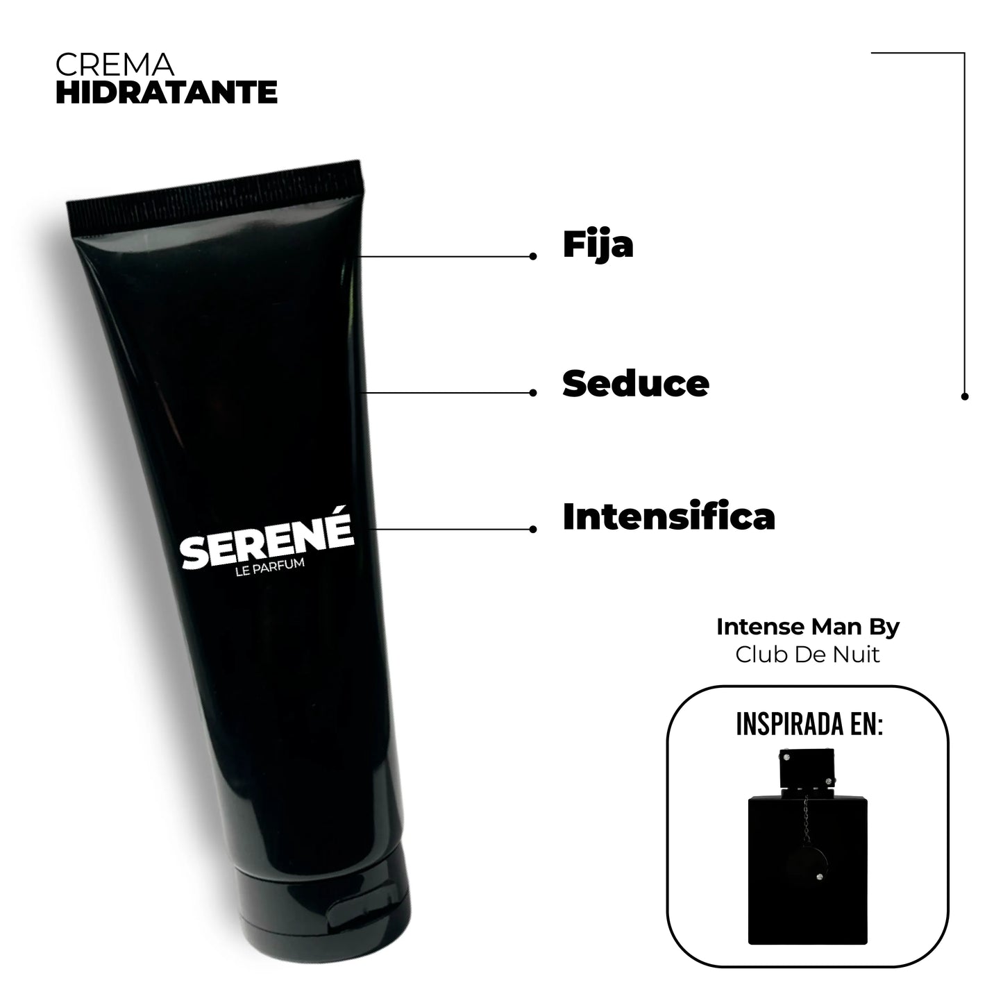 Crema Hidratante Serené C089 Inspirada en Intense Man By Club de Nuit