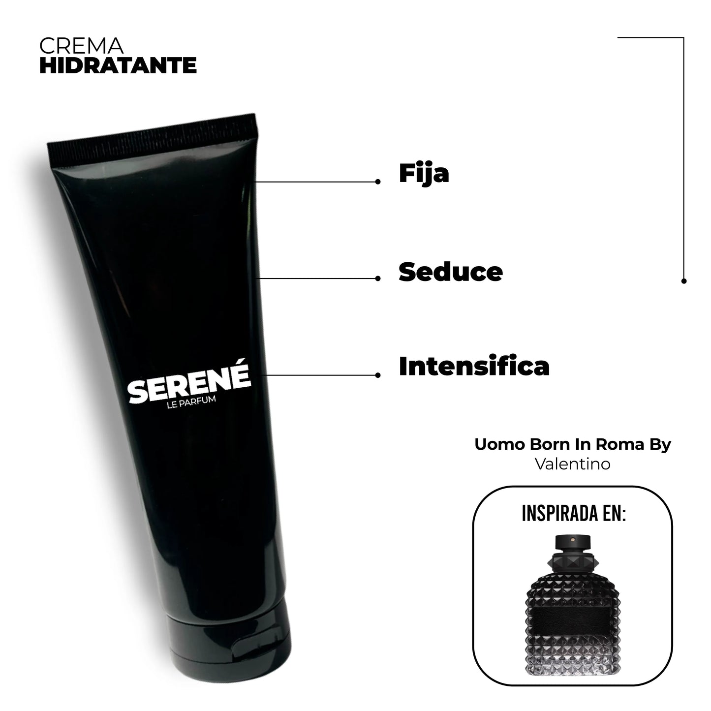 Crema Hidratante Serené C091 Inspirada en Uomo Born in Roma By Valentino