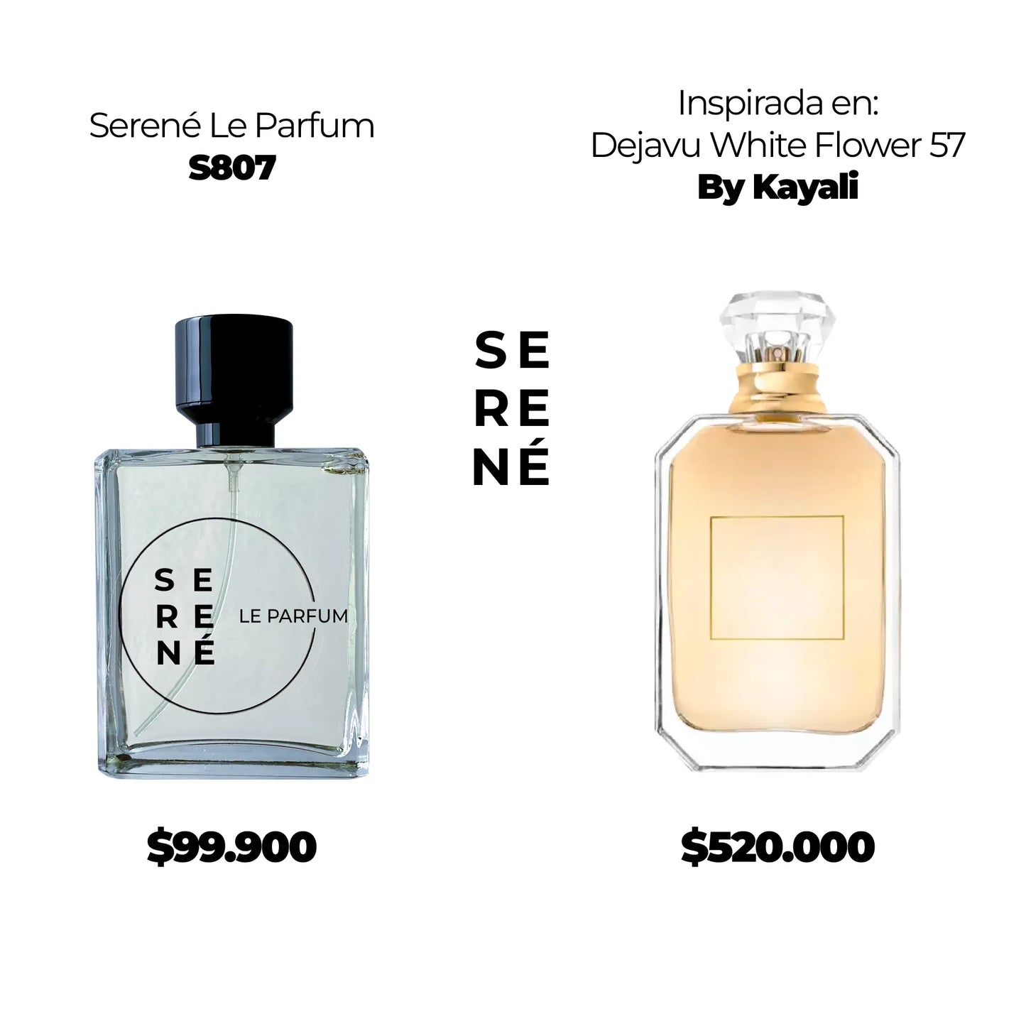 Serené S807 Inspirada en Dejavu White Flower 57 By Kayali (Kit 50 ML)