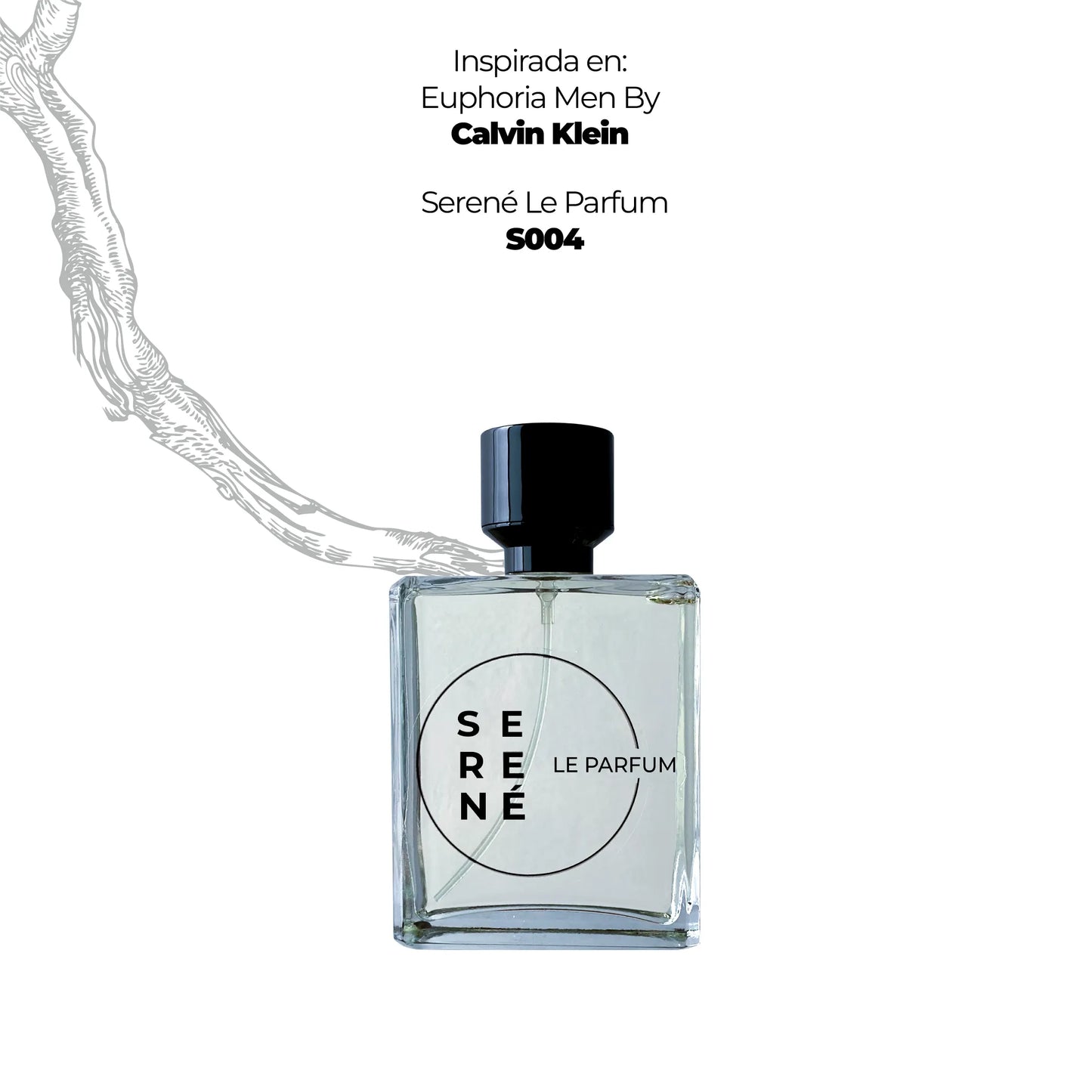 Serené S004 Inspirada en Euphoria Men By Calvin Klein (Kit 50 ML)