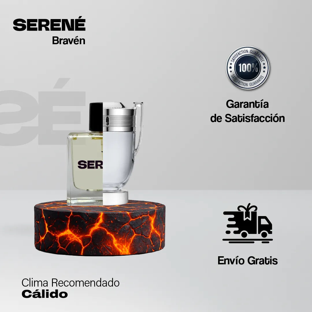 Serené Le Parfum S034 - inspirada en Invictus por Paco Rabanne (Kit 50 ml)