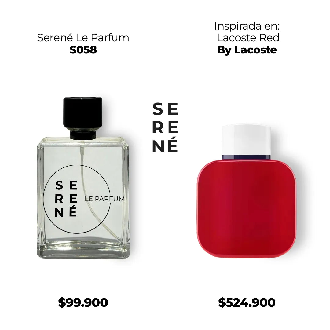 Serené Le Parfum S058 - Inspirada en Lacoste Red por Lacoste