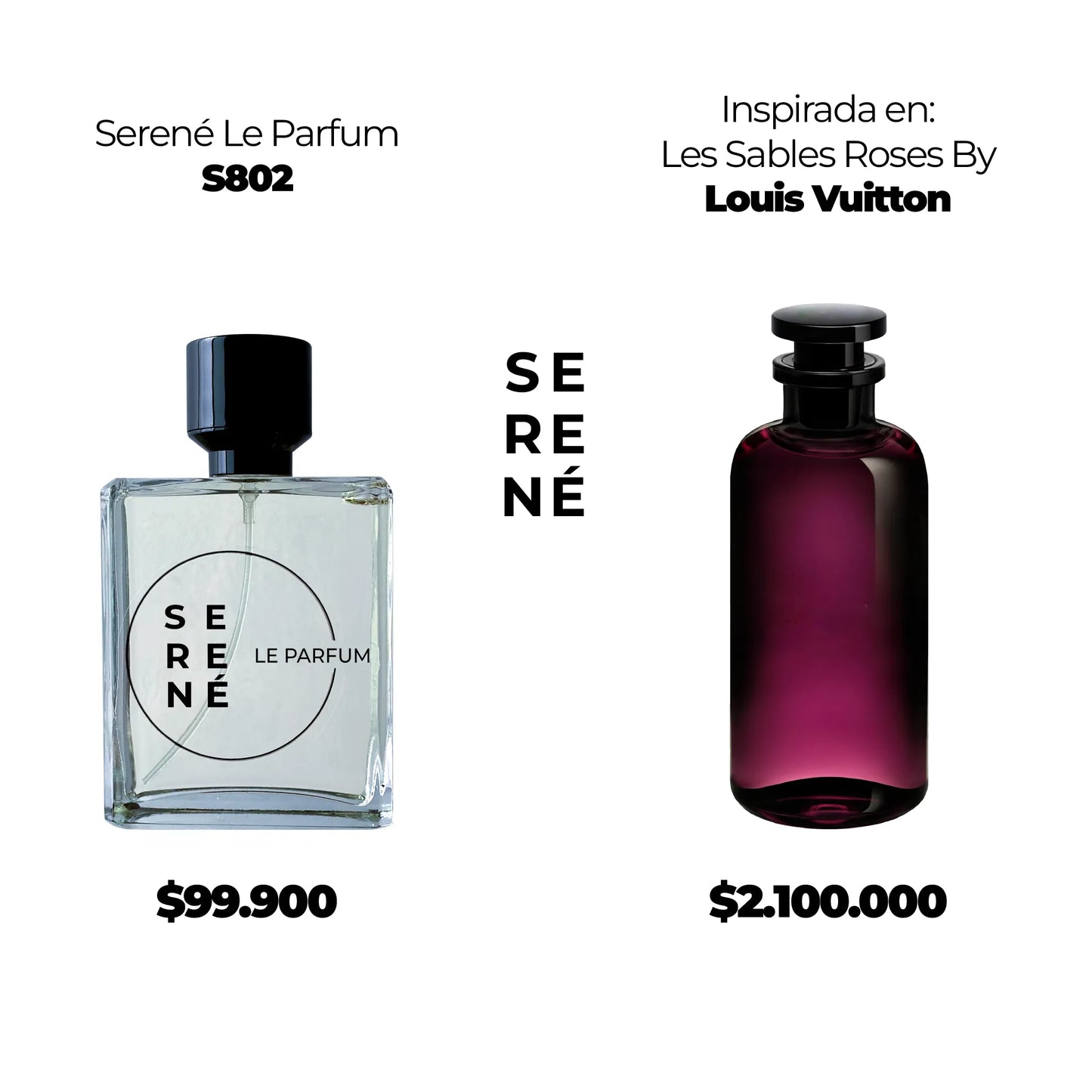 Serené S802 Inspirada en Les Sables Roses By Louis Vuitton (Kit 50 ML)