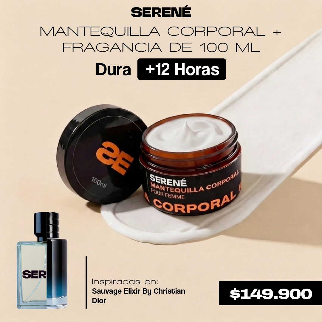 Mantequilla + Fragancia de 100 ml Inspiradas en Sauvage Elixir By Christian Dior
