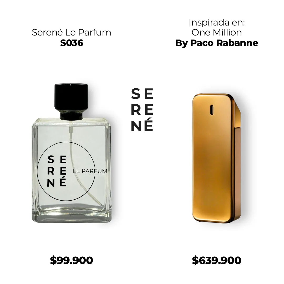 Serené Le Parfum S036 - Inspirada One Million Paco Rabanne (Kit 50 ml)
