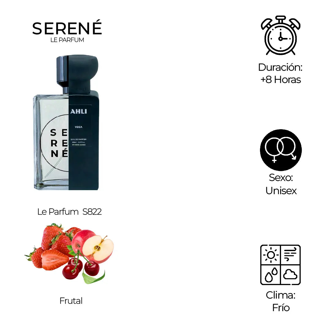 Serené Le Parfum S822 Inspirada en Vega By Ahli