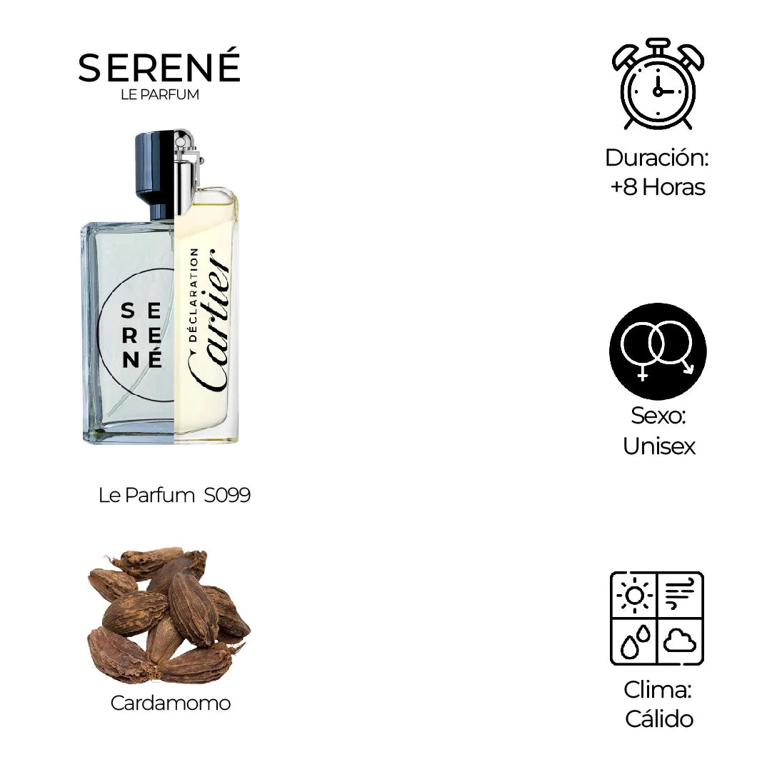 Serené Le Parfum S099 Inspirada en Declaration By Cartier