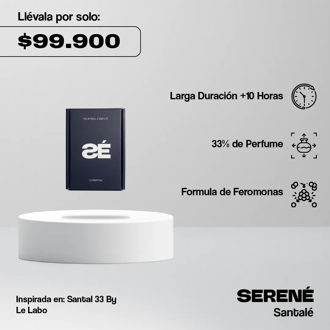 Serené Le Parfum S841 Inspirada en Santal 33 By Le Labo