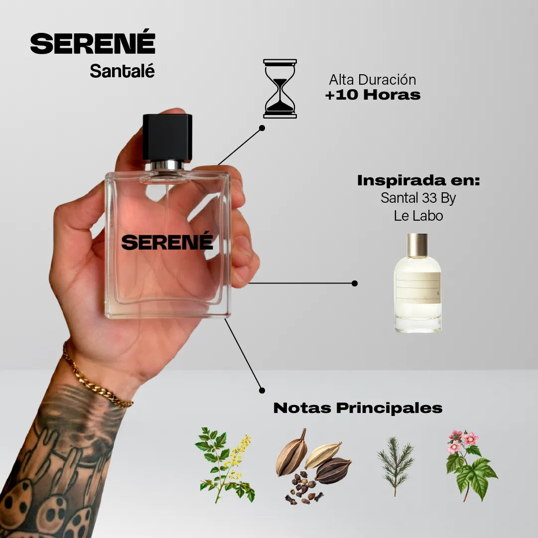 Serené Le Parfum S841 Inspirada en Santal 33 By Le Labo