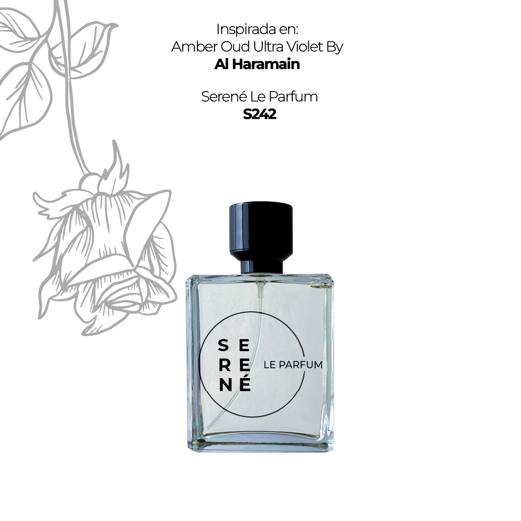Serené Le Parfum S242 Inspirada en: Amber Oud Ultra Violet By Al Haramain (Kit 50 ML)