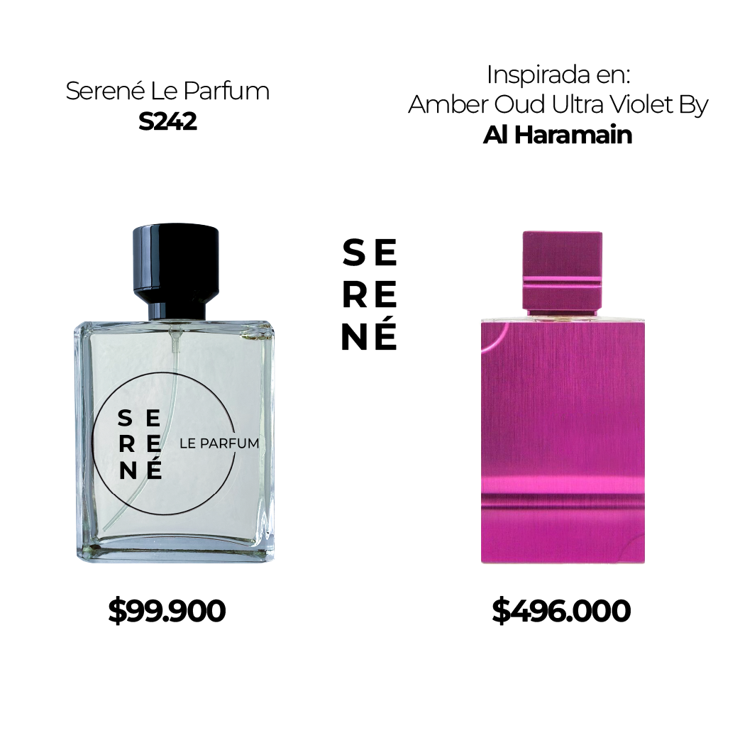 Serené Le Parfum S242 Inspirada en: Amber Oud Ultra Violet By Al Haramain