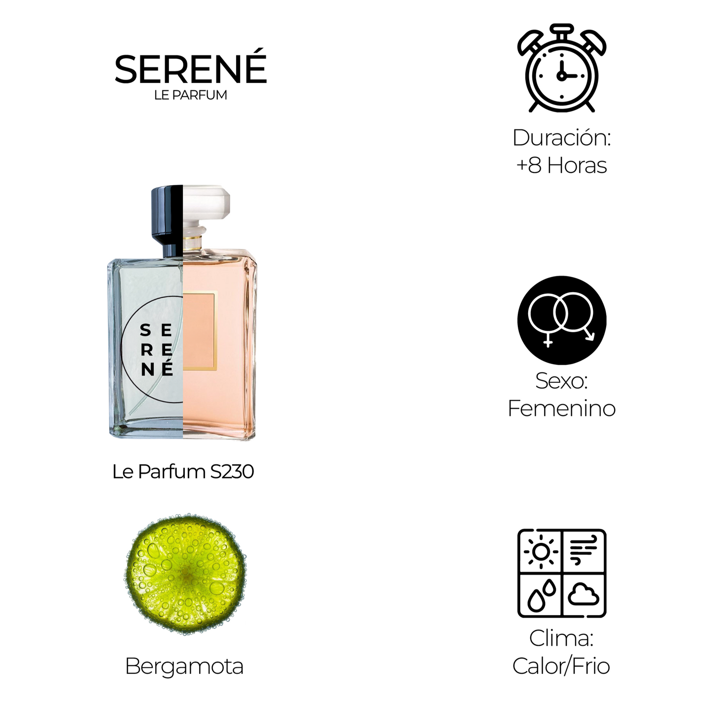 Serené Le Parfum S230 - Inspirada en Coco Mademoiselle por Chanel