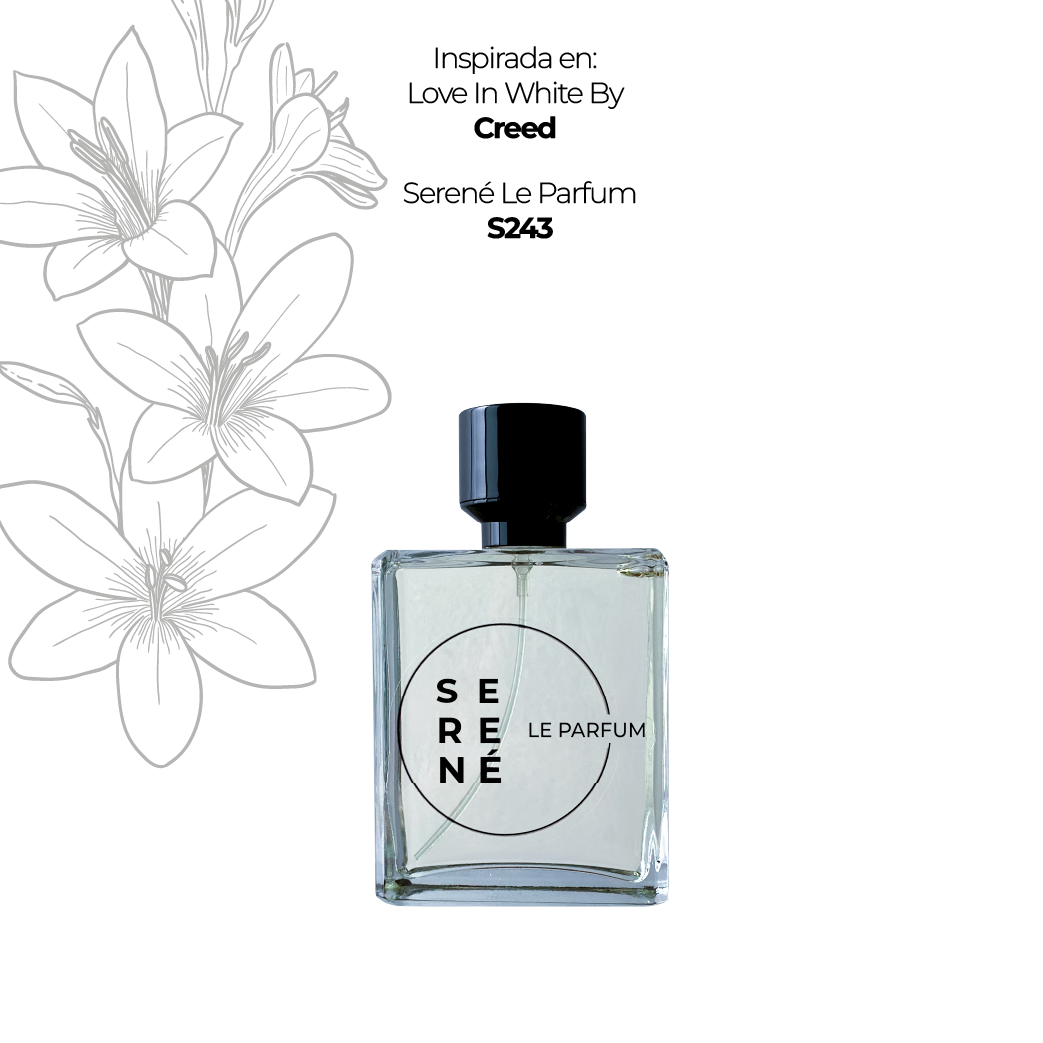 Serené Le Parfum S243 Inspirada en: Love In White By Creed (50 ML REGALO)
