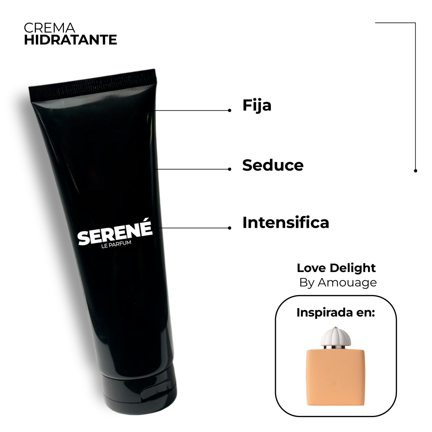 Crema Hidratante Serené C201 Inspirada en Love Delight By Amouage
