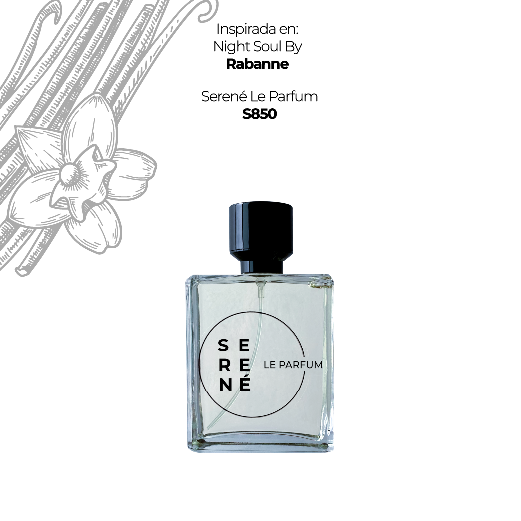 Serené Le Parfum S850 Inspirada en: Night Soul By Rabanne (Kit 50 ML)
