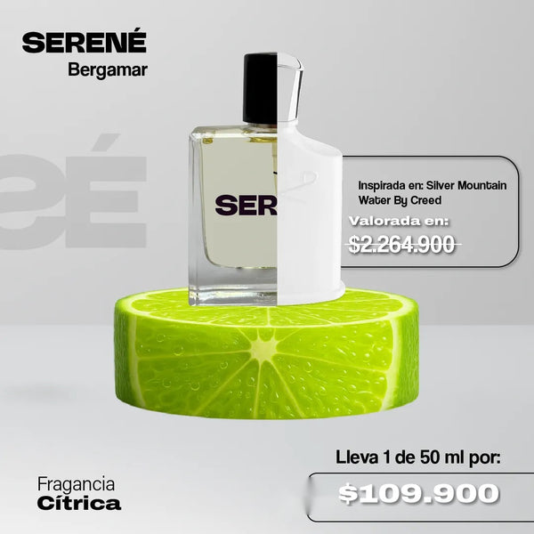 Serené Le Parfum S032 50ml - Inspirada en Silver Mountain Water por Creed (Kit 50 ml)