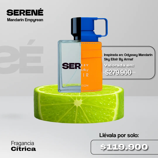 Serené Mandarin Empyrean Inspirada en Odyssey Mandarin Sky Elixir By Armaf