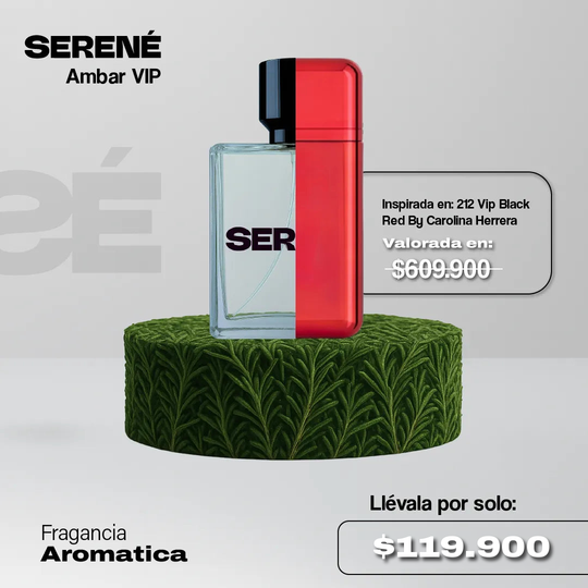 Serené Le Parfum S041 - Inspirada en 212 Vip Black Red por Carolina Herrera
