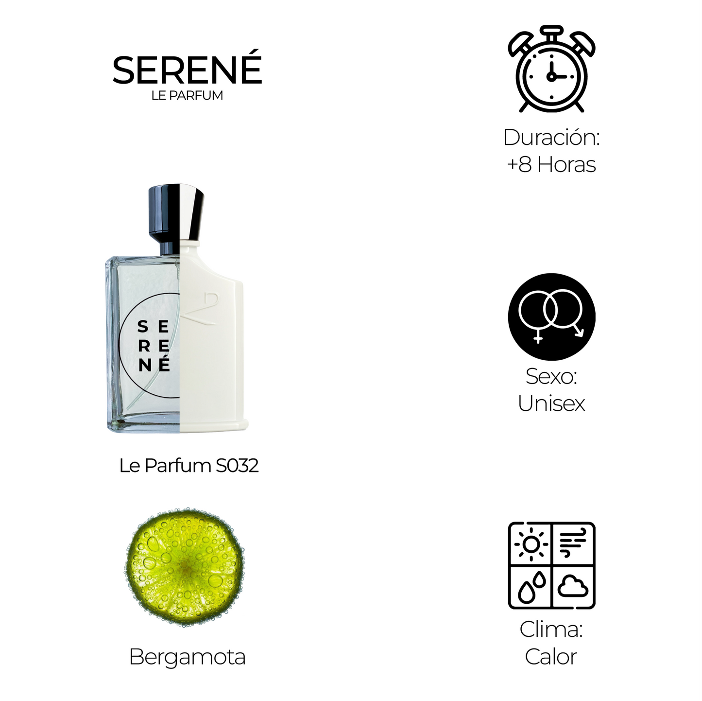 Serené Le Parfum S032 - Inspirada en Silver Mountain Water By Creed (Maluma)