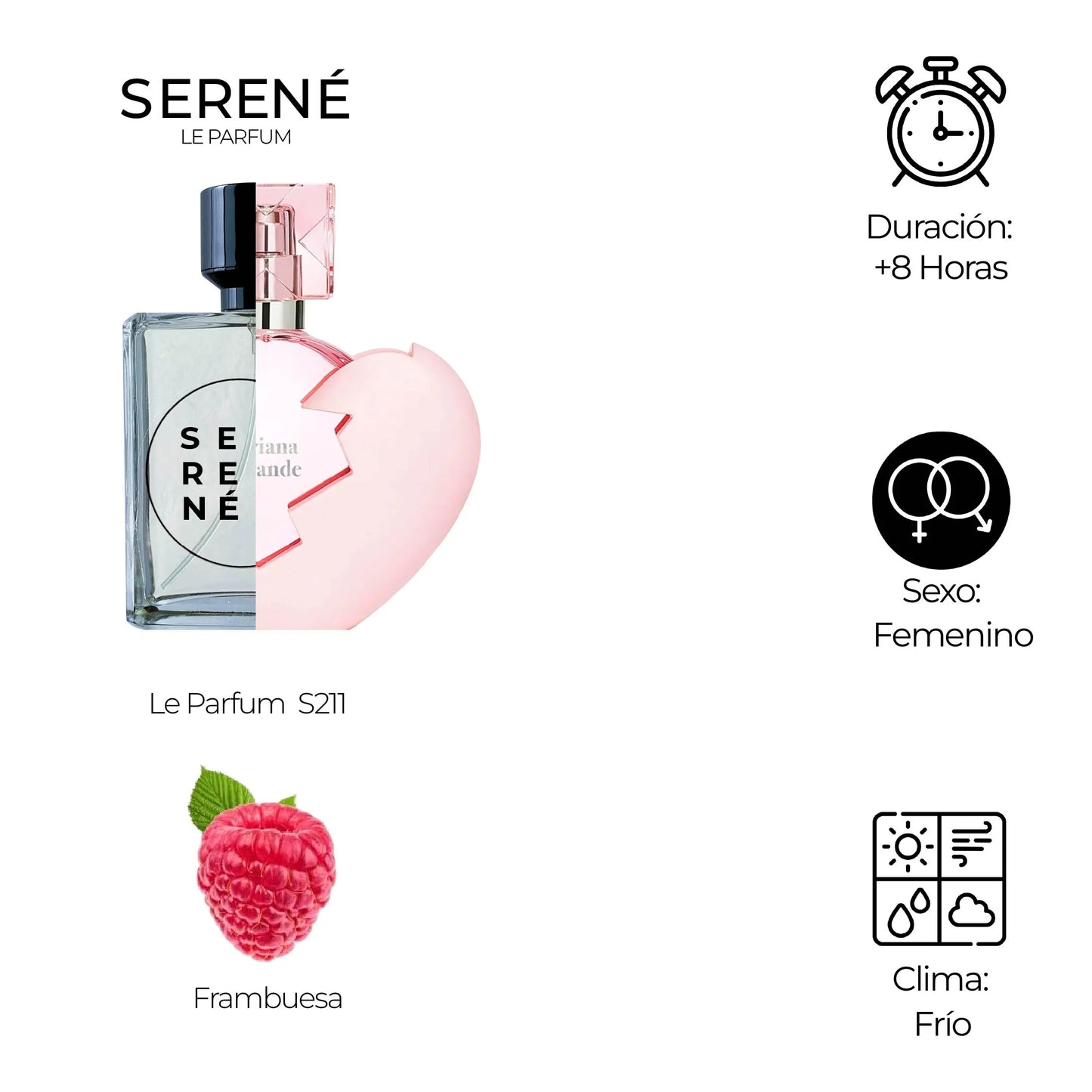 Serené Le Parfum S211 Inspirada en Thank U Next By Ariana Grande