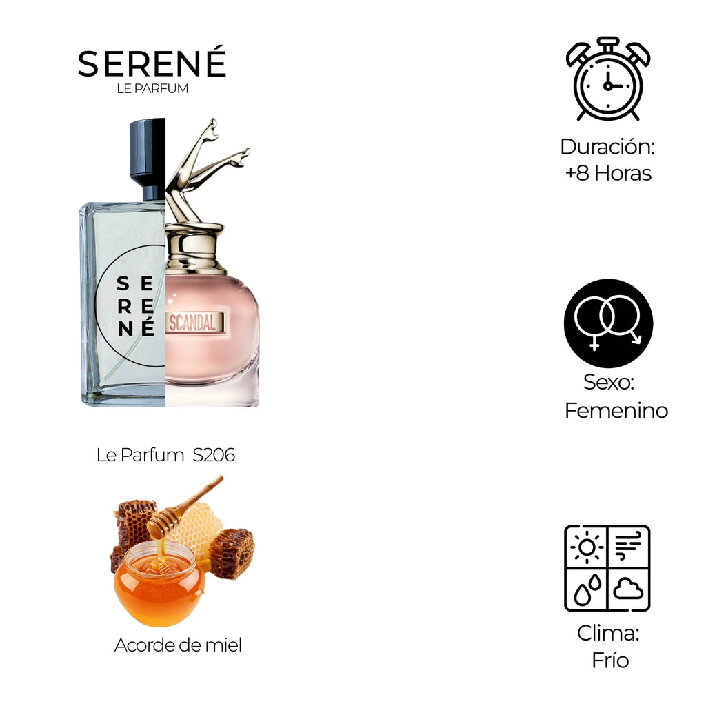 Serené Le Parfum S206 Inspirada en Scandal By Jean Paul Gaultier — vista 2