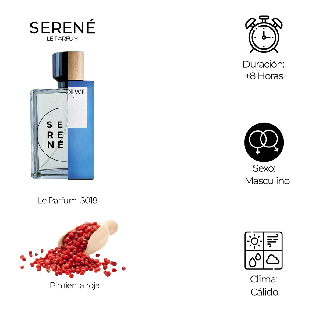 Serené Le Parfum S018 Inspirada en Loewe 7 By Loewe (Kit 50 ML) — vista 2