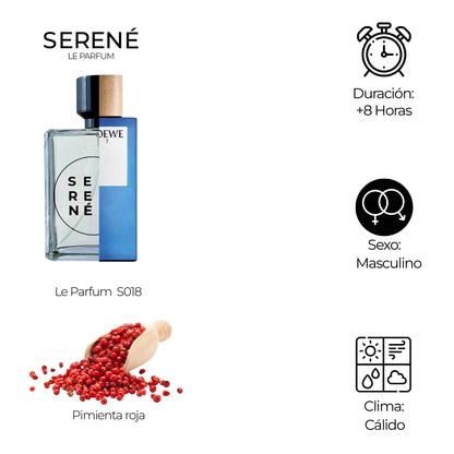 Serené Le Parfum S018 Inspirada en Loewe 7 By Loewe