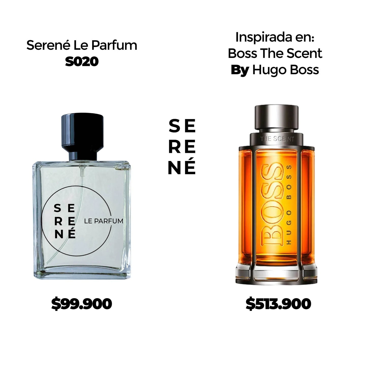 Serené Le Parfum S020 Inspirada en The Scent For Men By Hugo Boss