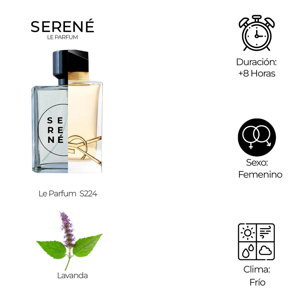 Serené Le Parfum S224 Inspirada en Libre Yves By Saint Laurent — vista 2