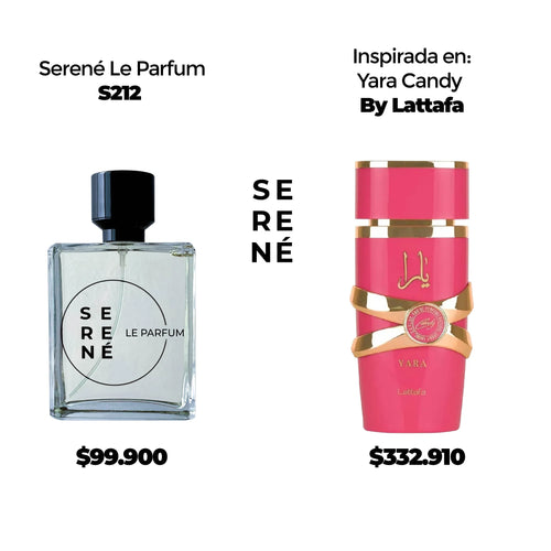 Serené Le Parfum S212 Inspirada en Yara Candy By Lattafa