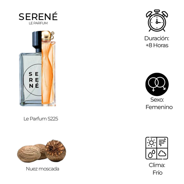 Serené Le Parfum S225 Inspirada en Organza By Givenchy