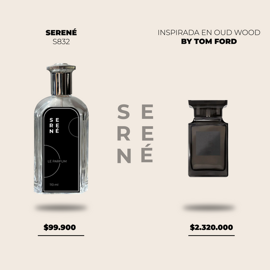 Serené Le Parfum S832 - inspirada en Oud Wood By Tom Ford.