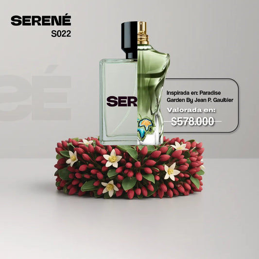 Serené Le Parfum S022 Inspirada en Le Beau Paradise Garden By Jean Paul Gaultier (Feria Flores 50 ML)