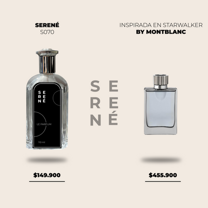 Serené Le Parfum S070 - Inspirada Starwalker por Montblanc