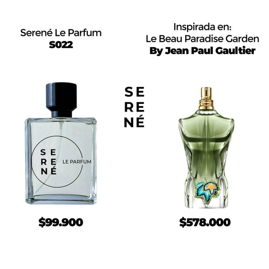 Serené Le Parfum S022 Inspirada en Le Beau Paradise Garden By Jean Paul Gaultier