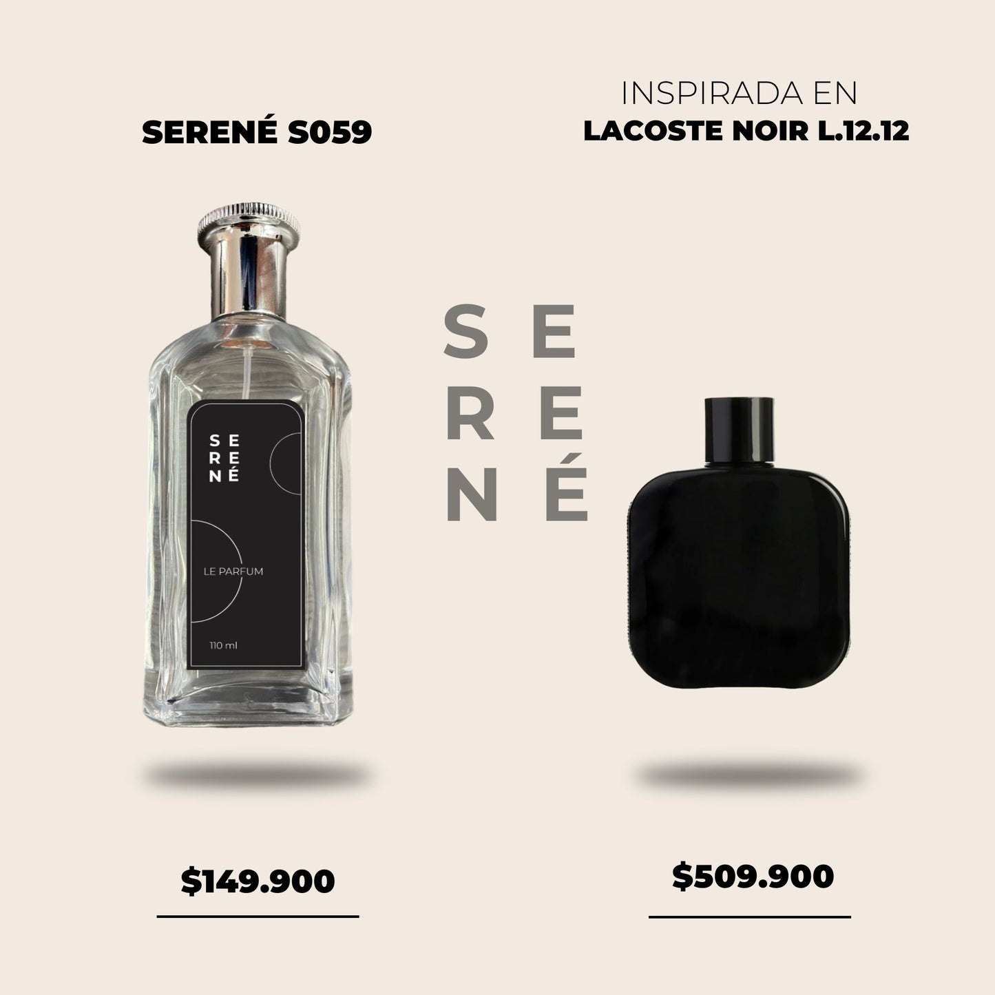 Serené Le Parfum S059 - Inspirada en Lacoste Noir L. 12.12