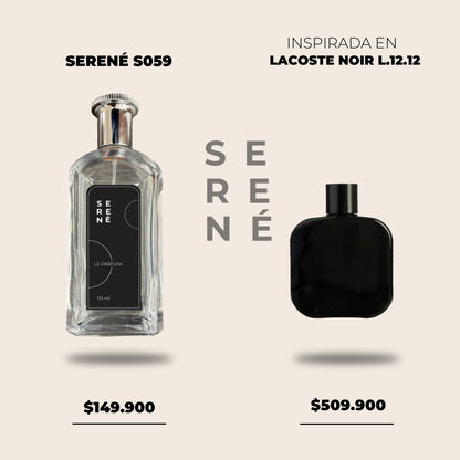 Serené Le Parfum S059 - Inspirada en Lacoste Noir L. 12.12