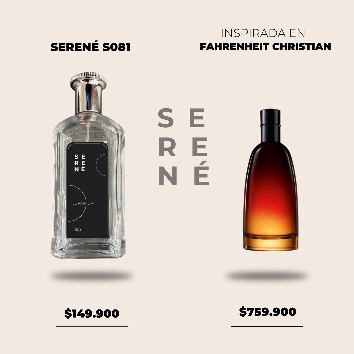 Serené Le Parfum S081- Inspirada en Fahrenheit por Christian Dior